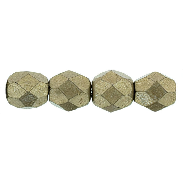 Czech Fire-Polish 4mm ColorTrends: Saturated Metallic Hazelnut (50pcs)