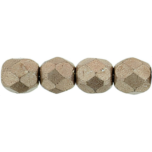 Czech Fire-Polish 4mm ColorTrends: Saturated Metallic Pale Dogwood (50pcs)