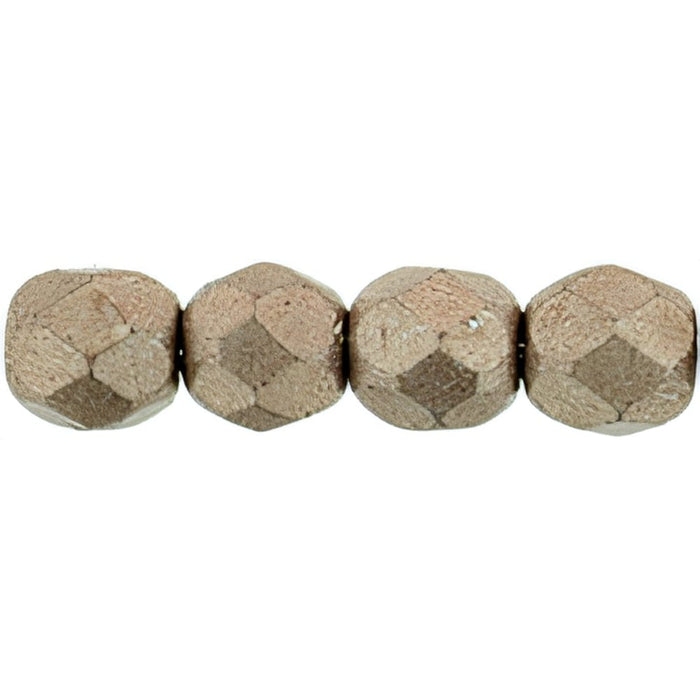 Czech Fire-Polish 4mm ColorTrends: Saturated Metallic Pale Dogwood (50pcs)