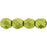 Czech Fire-Polish 4mm ColorTrends: Saturated Metallic Primrose Yellow (50pcs)