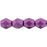 Czech Fire-Polish 4mm ColorTrends: Saturated Metallic Pink Yarrow (50pcs)