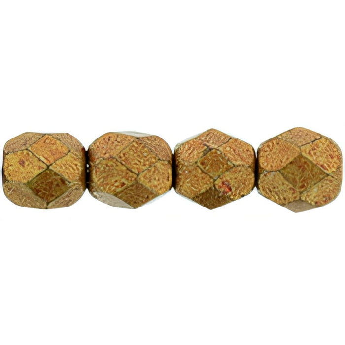 Czech Fire-Polish 4mm ColorTrends: Saturated Metallic Flame (50pcs)
