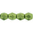 Czech Fire-Polish 4mm ColorTrends: Saturated Metallic Greenery (50pcs)