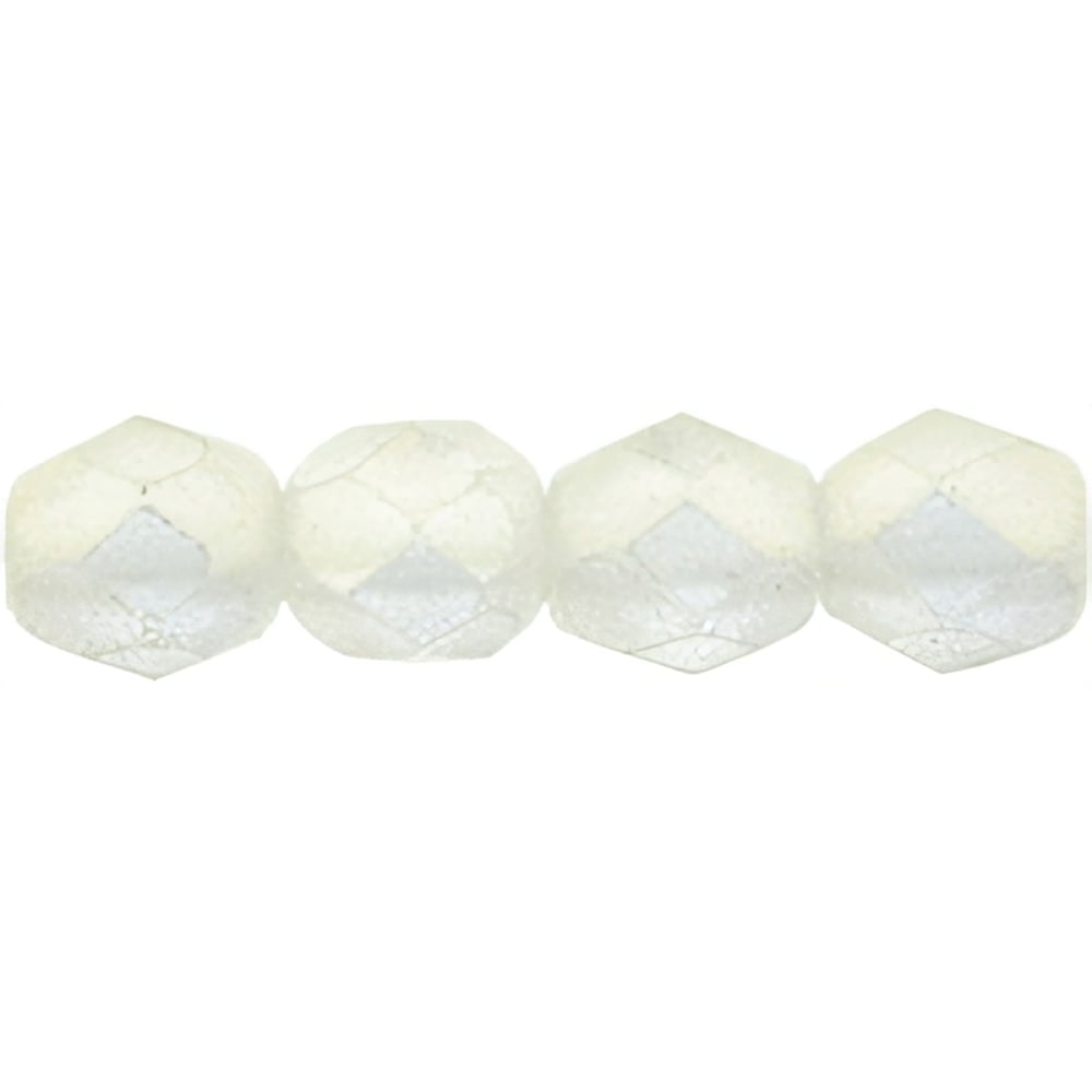 Czech Fire-Polish 4mm Sueded Gold Crystal (50pcs)