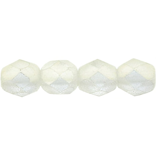 Czech Fire-Polish 4mm Sueded Gold Crystal (50pcs)
