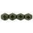 Czech Fire-Polish 4mm Metallic Suede - Dk Green (50pcs)