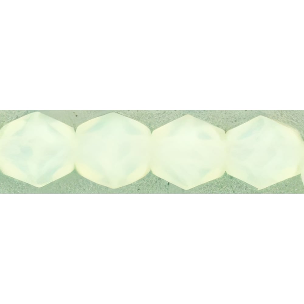 Czech Fire-Polish 4mm Milky Jonquil (50pcs)