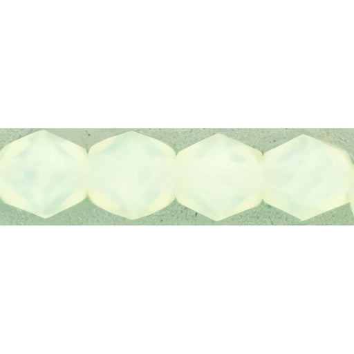 Czech Fire-Polish 4mm Milky Jonquil (50pcs)
