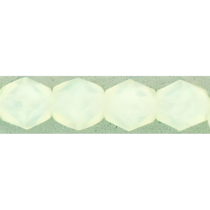 Czech Fire-Polish 4mm Milky Jonquil (50pcs)