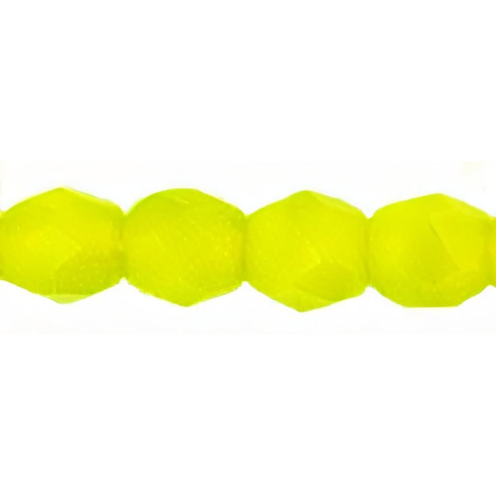 Czech Fire-Polish 4mm Chartreuse (50pcs)