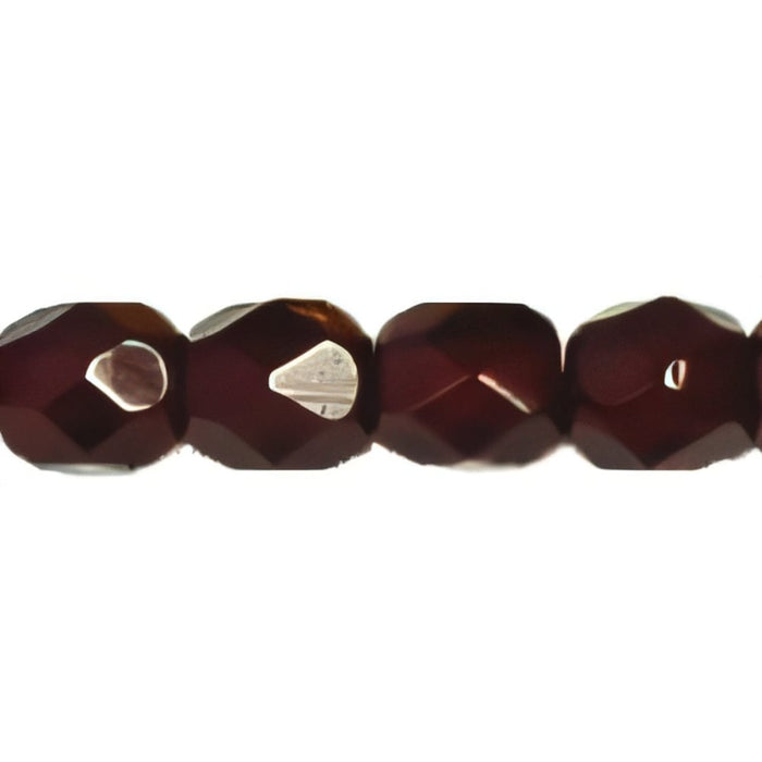 Czech Fire-Polish 4mm Dk Garnet (50pcs)