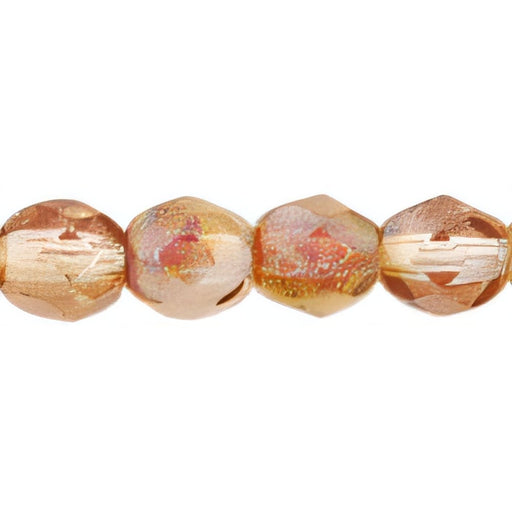 Czech Fire-Polish 4mm Luster - Pink Lemonade (50pcs)