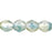 Czech Fire-Polish 4mm Luster - Blue/Crystal (50pcs)