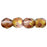 Czech Fire-Polish 4mm Luster - Amethyst/Crystal (50pcs)