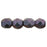 Czech Fire-Polish 4mm Polychrome - Orchid Aqua (50pcs)