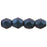 Czech Fire-Polish 4mm Polychrome - Indigo Orchid (50pcs)