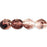 Czech Fire-Polish 4mm HurriCane Glass - Crystal/Amethyst (50pcs)