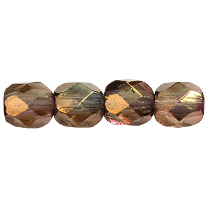 Czech Fire-Polish 4mm Patina - Olivine (50pcs)