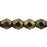 Czech Fire-Polish 4mm Jet - Bronze Picasso (50pcs)