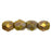 Czech Fire-Polish 4mm Opaque Yellow - Bronze Picasso (50pcs)