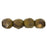 Czech Fire-Polish 4mm Opaque Yellow - Copper Picasso (50pcs)