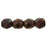 Czech Fire-Polish 4mm Opaque Red - Copper Picasso (50pcs)