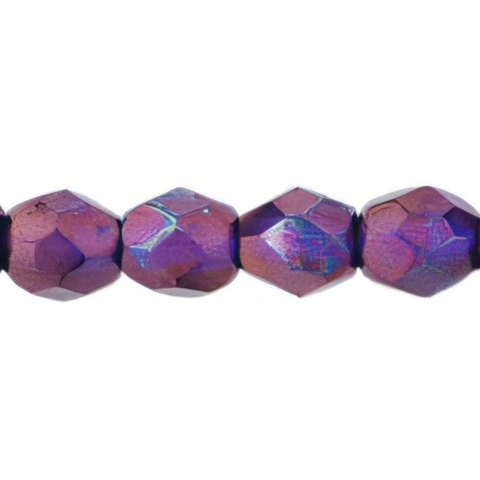 Czech Fire-Polish 4mm Cobalt - Vega (50pcs)
