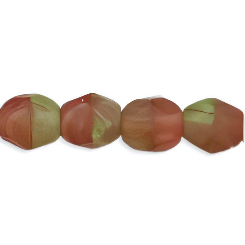 Czech Fire-Polish 4mm HurriCane Glass - Matte - Cactus Fig (50pcs)