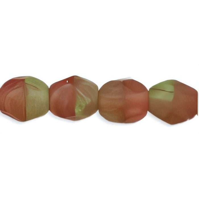 Czech Fire-Polish 4mm HurriCane Glass - Matte - Cactus Fig (50pcs)