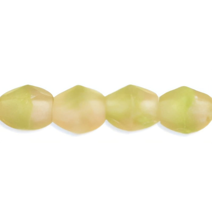 Czech Fire-Polish 4mm HurriCane Glass - Matte - Shenandoah (50pcs)