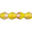 Czech Fire-Polish 4mm HurriCane Glass - Amethyst/Milky Yellow (50pcs)