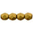 Czech Fire-Polish 4mm Matte - Metallic Goldenrod (50pcs)