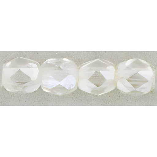 Czech Fire-Polish 4mm Luster - Crystal (50pcs)