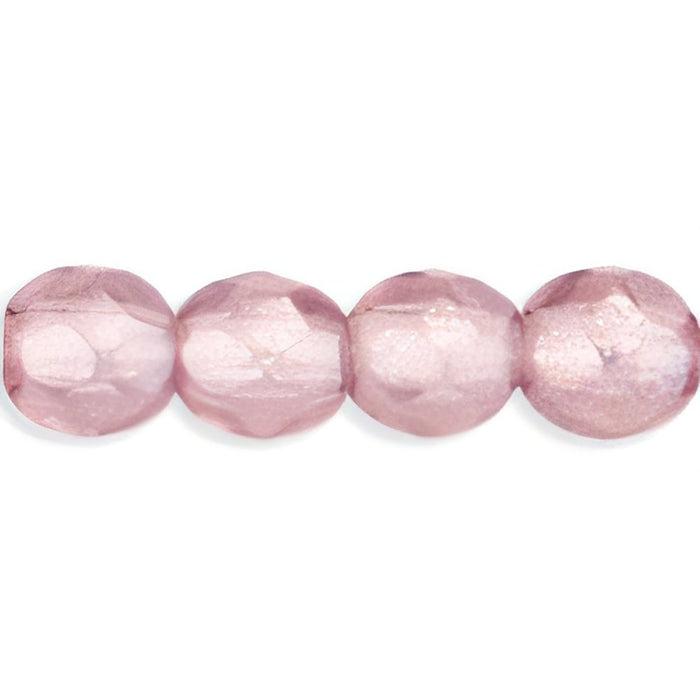 Czech Fire-Polish 4mm Luster - Med Amethyst (50pcs)
