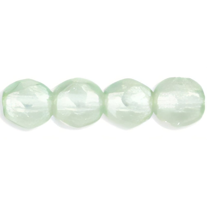 Czech Fire-Polish 4mm Luster - Peridot (50pcs)