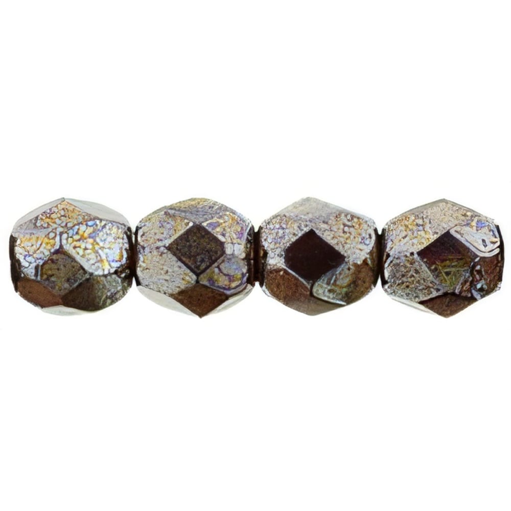 Czech Fire-Polish 4mm Luster - Garnet (50pcs)