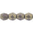 Czech Fire-Polish 4mm Sueded Gold Tanzanite (50pcs)