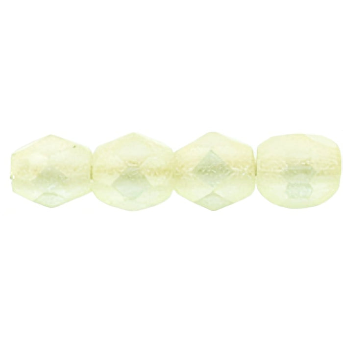 Czech Fire-Polish 4mm Sueded Gold Jonquil (50pcs)