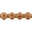 Czech Fire-Polish 4mm Sueded Gold Ruby (50pcs)
