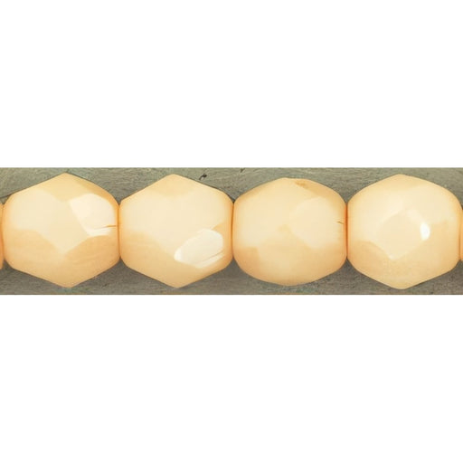 Czech Fire-Polish 4mm Luster - Opaque Champagne (50pcs)