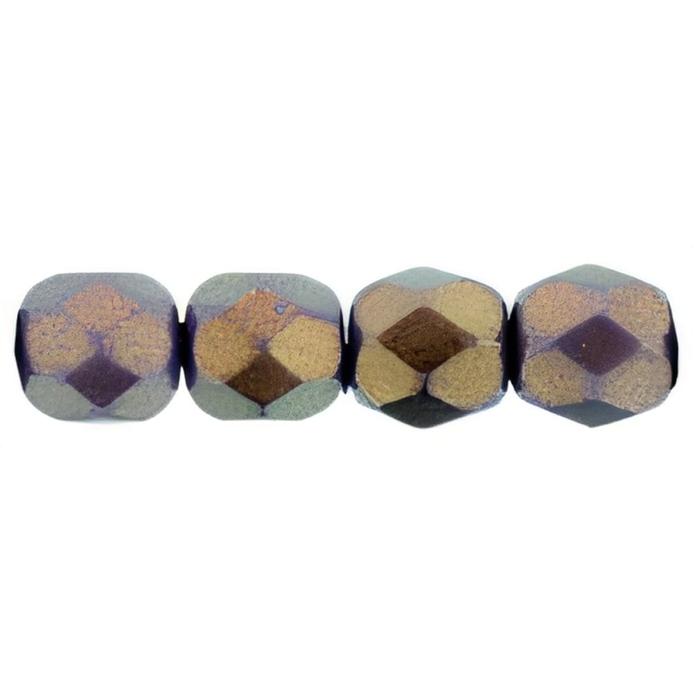 Czech Fire-Polish 4mm Halo Ethereal - Regal (50pcs)
