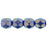 Czech Fire-Polish 4mm Halo Ethereal - Ultramarine (50pcs)