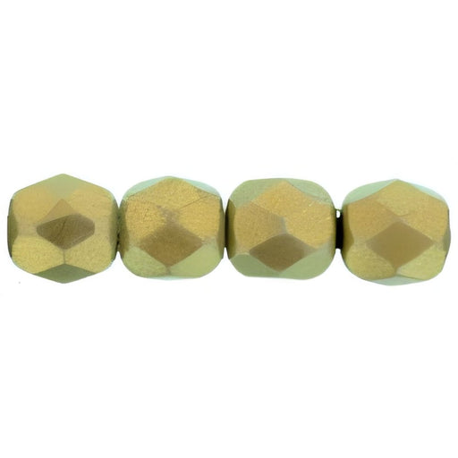 Czech Fire-Polish 4mm Halo Ethereal - Linen (50pcs)