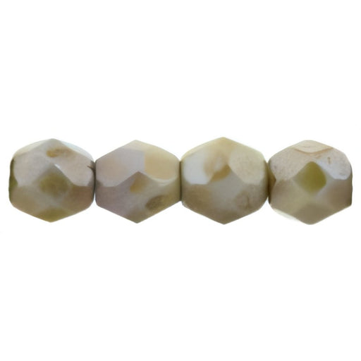 Czech Fire-Polish 4mm Luster - Opaque Green (50pcs)