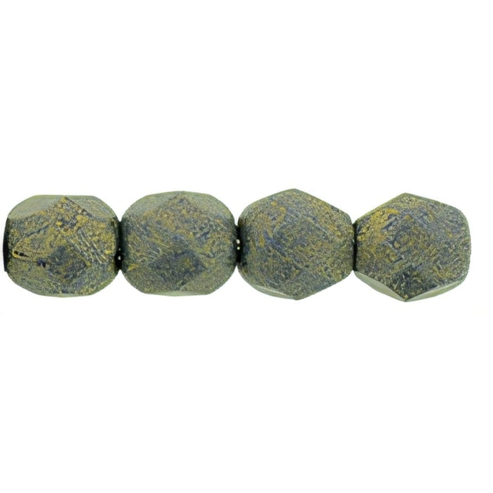 Czech Fire-Polish 4mm Pacifica - Poppy Seed (50pcs)