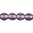 Czech Fire-Polish 4mm Tanzanite - Silver-Lined (50pcs)