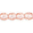 Czech Fire-Polish 4mm Rosaline - Silver-Lined (50pcs)