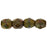 Czech Fire-Polish 4mm Umber - Picasso (50pcs)