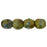 Czech Fire-Polish 4mm Opaque Olive - Picasso (50pcs)