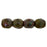 Czech Fire-Polish 4mm Burnt Umber - Picasso (50pcs)
